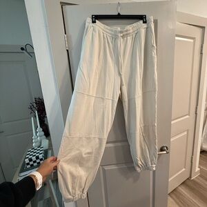 Cream Jogger Pants